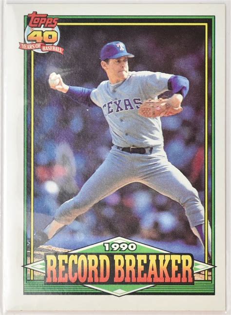 1990 topps nolan ryan|Topps Nolan Ryan Baseball 1990 Season Sports Trading Cards ...